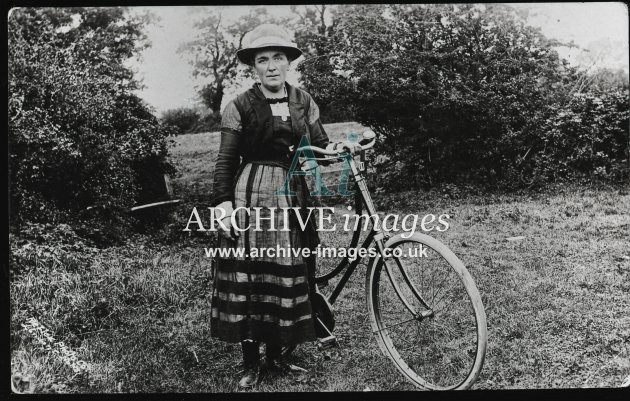 Edwardian Lady with Bicycle MD