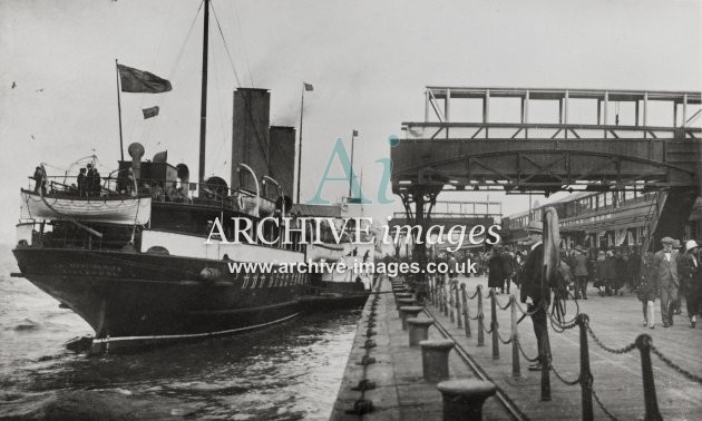 Liverpool Pierhead, PS La Marguerite c1910 MD