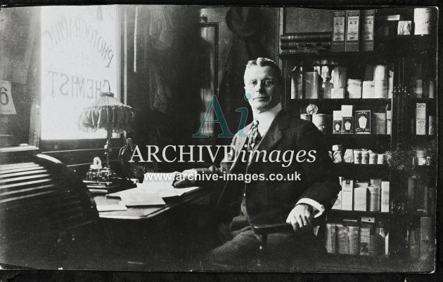 Edwardian Photographic Chemist & Office MD