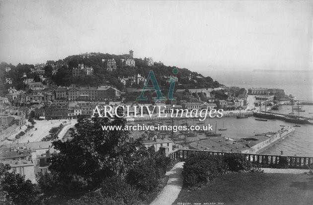 Torquay from Holden Hill c1890 MD