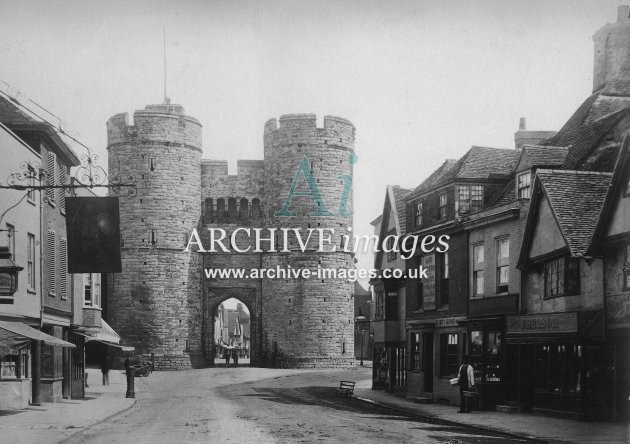 Canterbury, Westgate c1885 MD