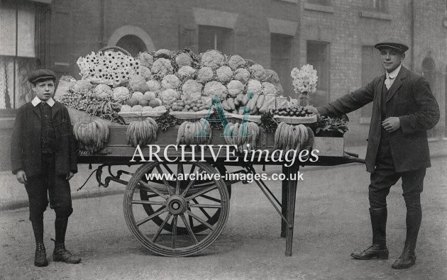 Edwardian Fruit Seller & Handcart MD