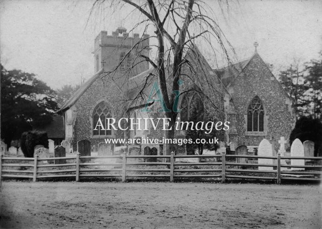 Hurst Church near Twyford c1885 MD