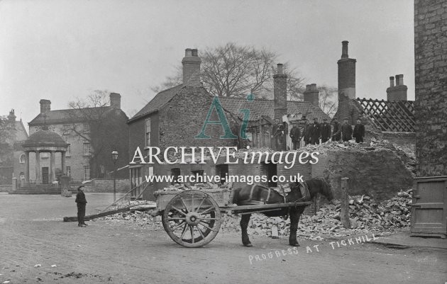 Tickhill, Building Demolition c1910 MD