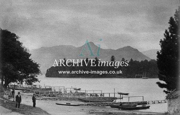 Derwentwater, Boat Landing, Lake District c1882 MD