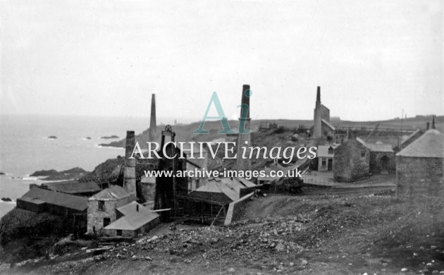 Cornish Mining Scene c1900