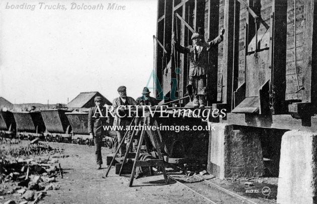 Dolcoath Mine, Camborne, Loading Trams c1906