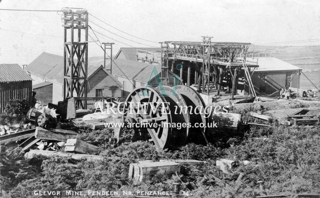 Geevor Mine, Pendeen, nr St Just c1910