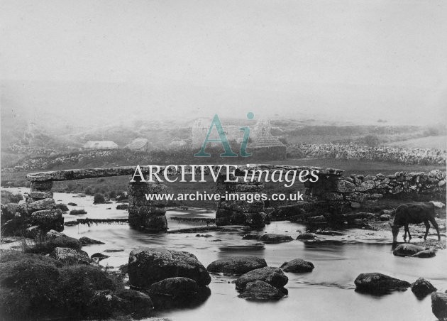 Chagford Post Bridge, Dartmoor c1885 MD