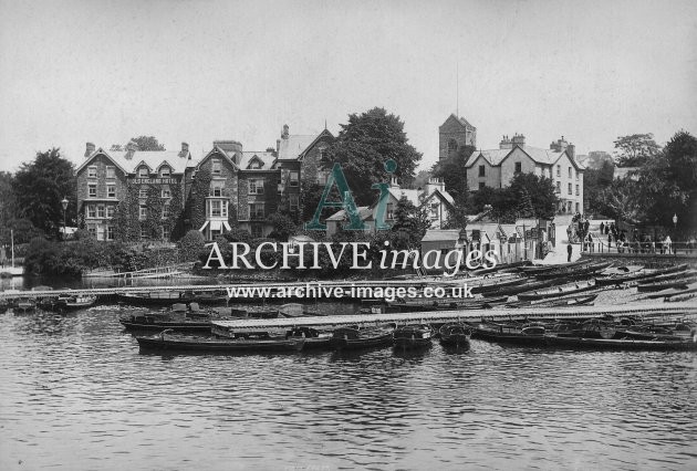 Windermere from Lake c1885 MD