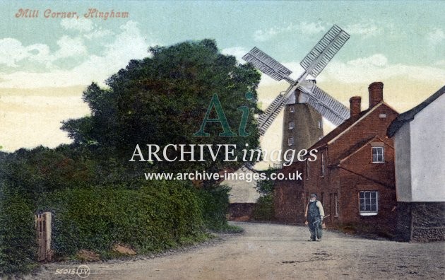 Kingham windmill, Mill Corner colour