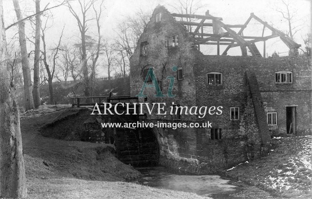 Ashley Mill, Cheshire, burnt