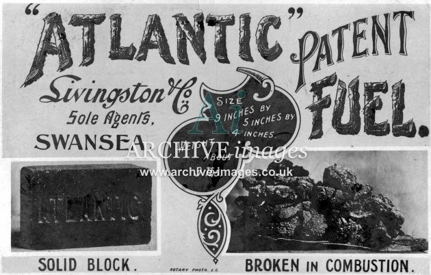 Livingston & Co. Swansea, Atlantic Patent fuel advert