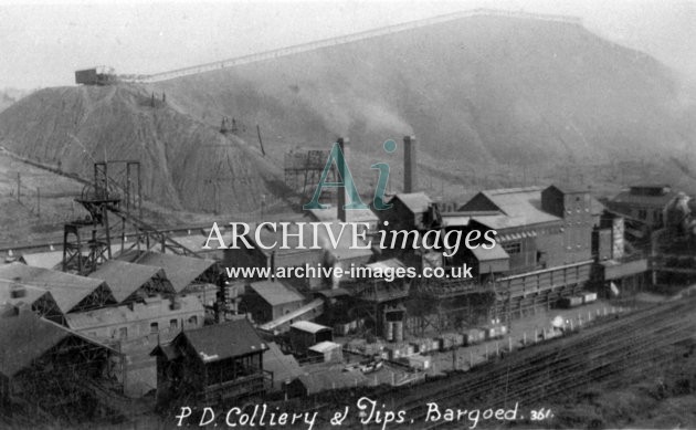 Bargoed, PD Colliery & tips