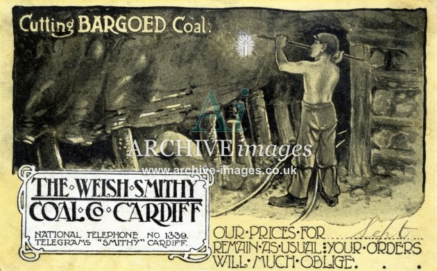 Cardiff, Welsh Smithy Coal Co advert colour