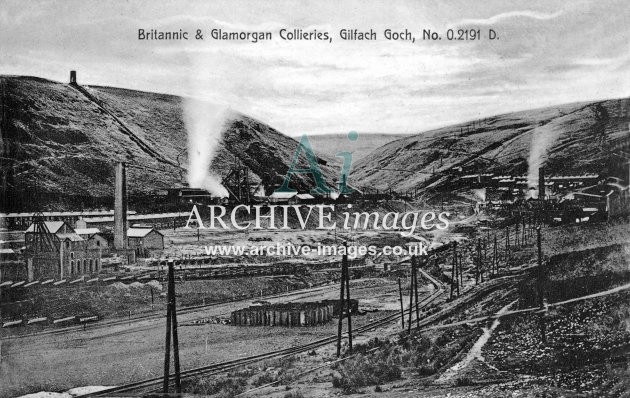 Gilfach Goch, Britannic & Glamorgan Collieries