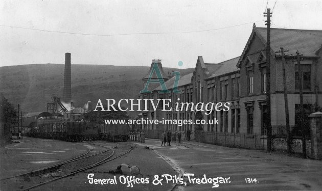 Tredegar, Colliery Offices & pits 