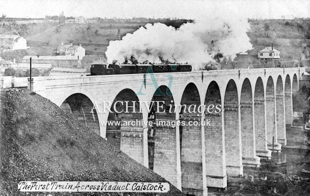 Calstock Viaduct Opening Day 2nd March 1908