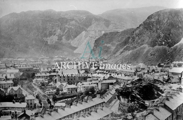 Blaenau Festiniog & Quarries, general view 