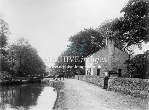 Marple, Peak Forest Canal Lock c1895