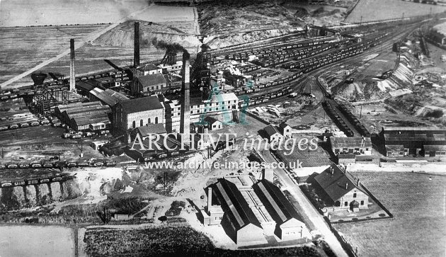 Prince of Wales Colliery, Pontefract, aerial vw