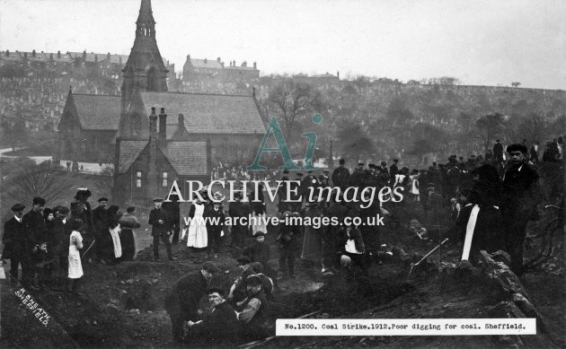 Sheffield, coal picking 1912 strike