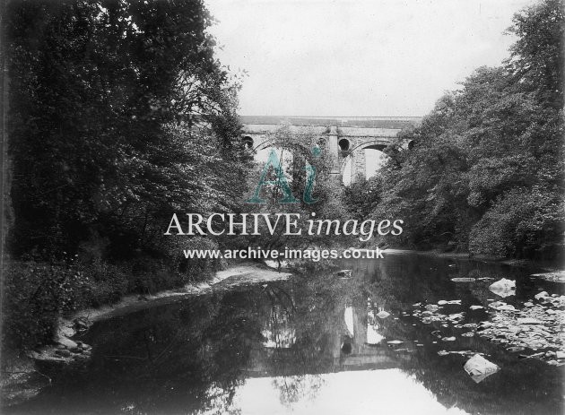 Marple Viaduct & Aqueduct c1895