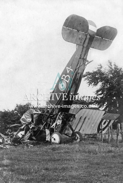 Bristol F2B C9837 Crash B c1920s