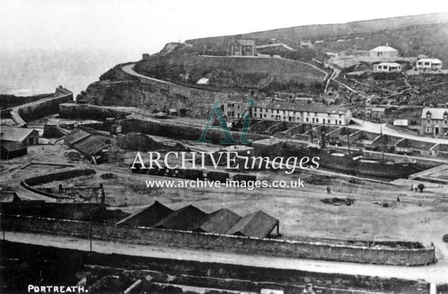 Portreath, General View of Dock c1925