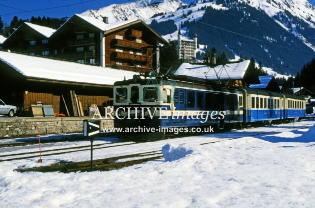Gstaad MOB Railway Station 1989