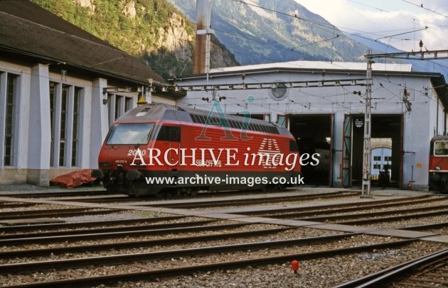 Erstfeld Loco Shed 1998