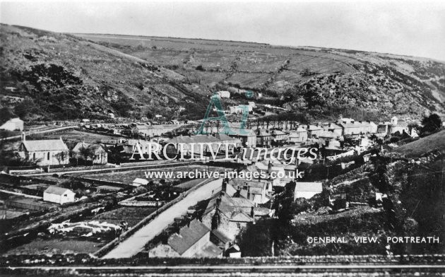 Portreath Village From Incline c1930