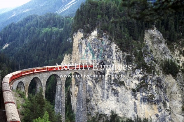 Landwasser viaduct 1992