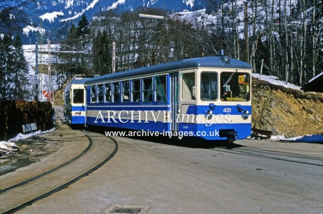 Nr Le Sepey Tram No 431 1988