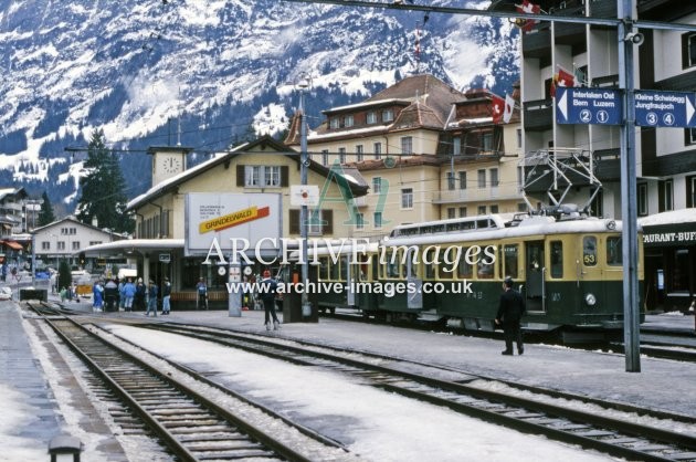 Grindelwald Railway Station 1989