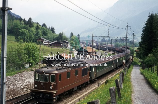 Kandersteg Railway Station c1975