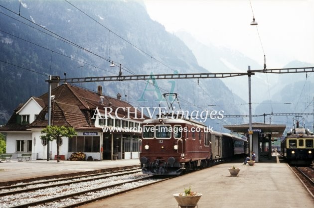 Kandersteg Railway Station c1975