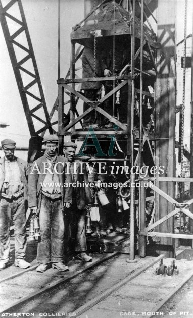Atherton Colliery Miners, pit cage