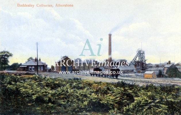 Baddesley Colliery colour 1907 JR