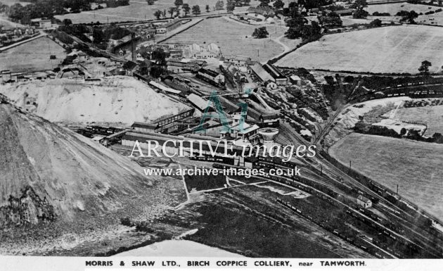 Birch Coppice Colliery aerial view 1935 JR