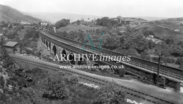 Saddleworth Viaduct & Railway Station