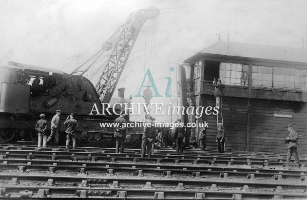 Altofts Sidings signal box & rail crane