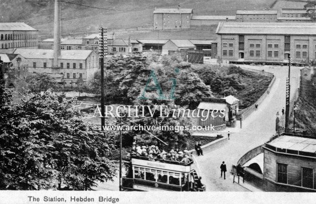 Hebden Bridge Railway Station & tram