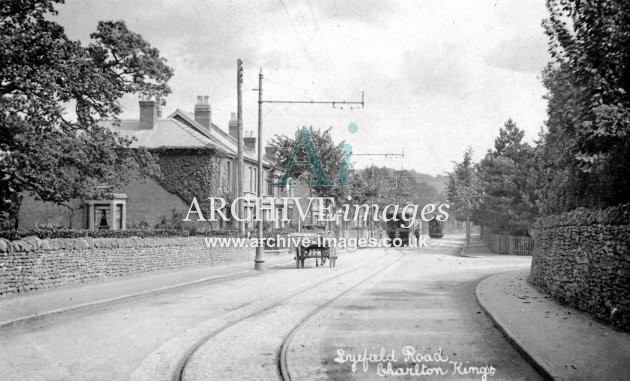 Charlton Kings, Cheltenham, Lyefield Road & Trams c1908