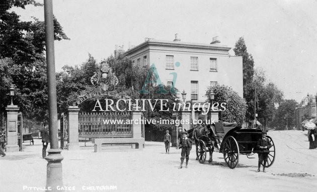 Cheltenham, Pittville Gates c1905