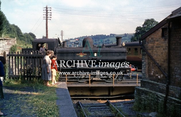 Brecon Railway Station, Turntable 1962