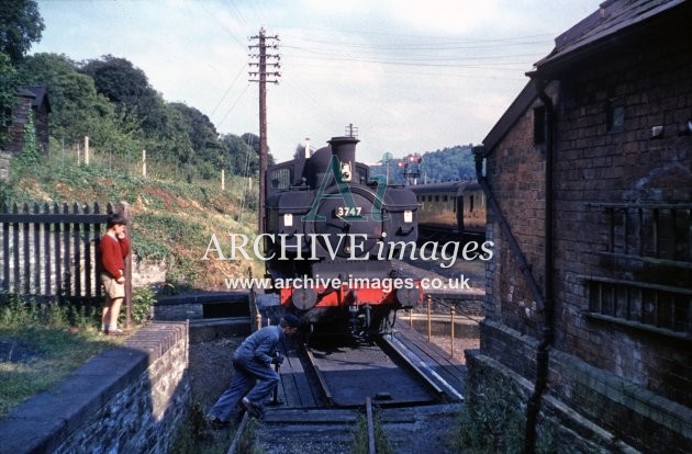Brecon Railway Station, Turntable 1962