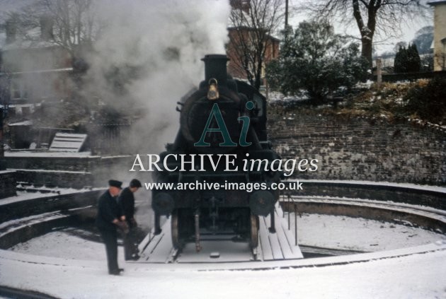 Brecon Railway Station, Turntable 1963