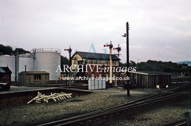Aberystwyth Railway Station & signal box 8.74