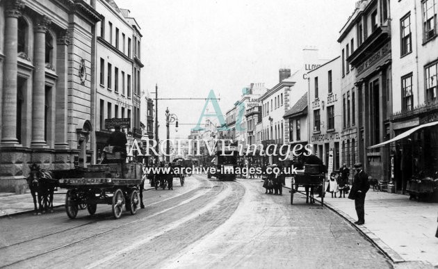 Cheltenham High St & Tram c1908